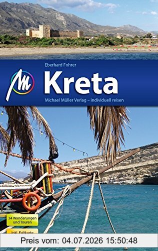 Eberhard Fohrer Kreta Reiseführer Michael Müller Verlag, Individuell Reisen Mit Vielen Praktischen Tipps.