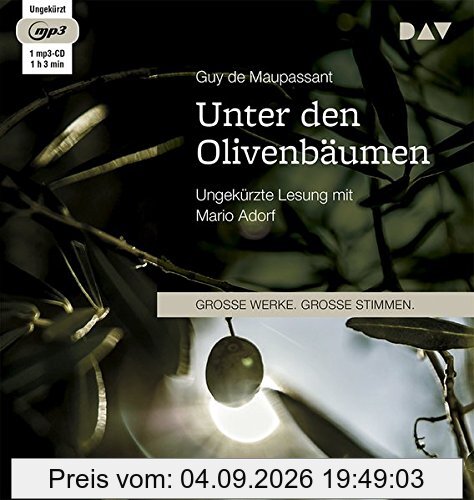 Unter den Olivenbäumen: Ungekürzte Lesung mit Mario Adorf (1 mp3-CD)