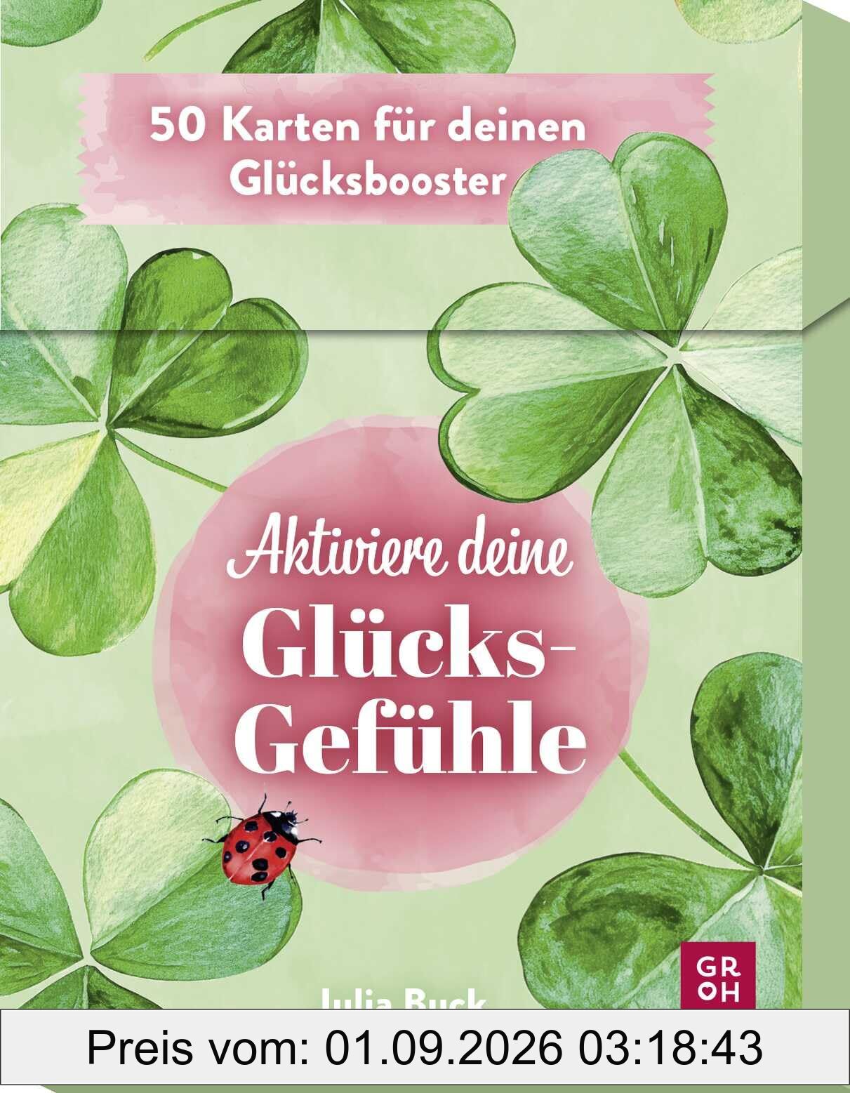 Inspirationskarten: Aktiviere deine Glücksgefühle: 50 Karten für deinen Glücksbooster | Alltagstaugliche Übungen zum Boostern deiner Glückshormone