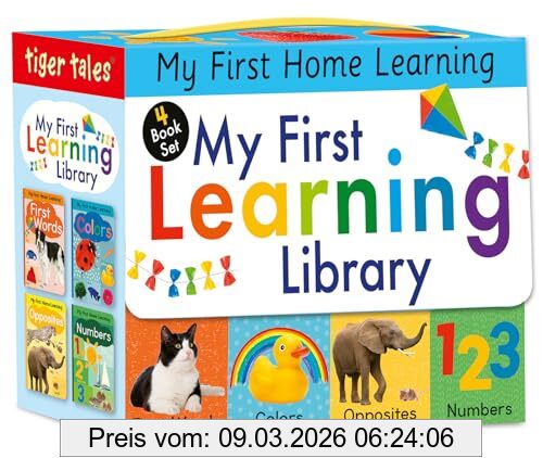 Lauren Crisp My First Learning Library 4-Book Boxed Set, Includes First Words, Colors, Opposites, And Numbers (My First Home Learning)