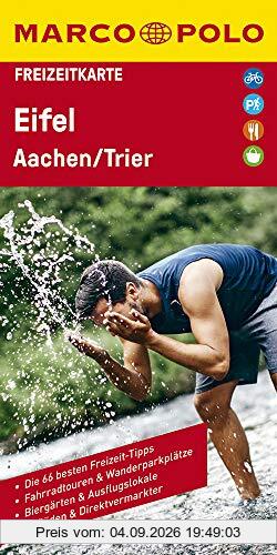 MARCO POLO Freizeitkarte Deutschland Blatt 25 Eifel, Aachen, Trier: 1:120 000