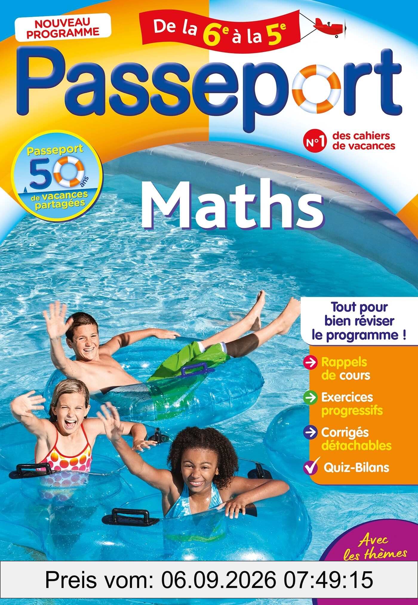 Passeport maths, de la 6e à la 5e : nouveau programme