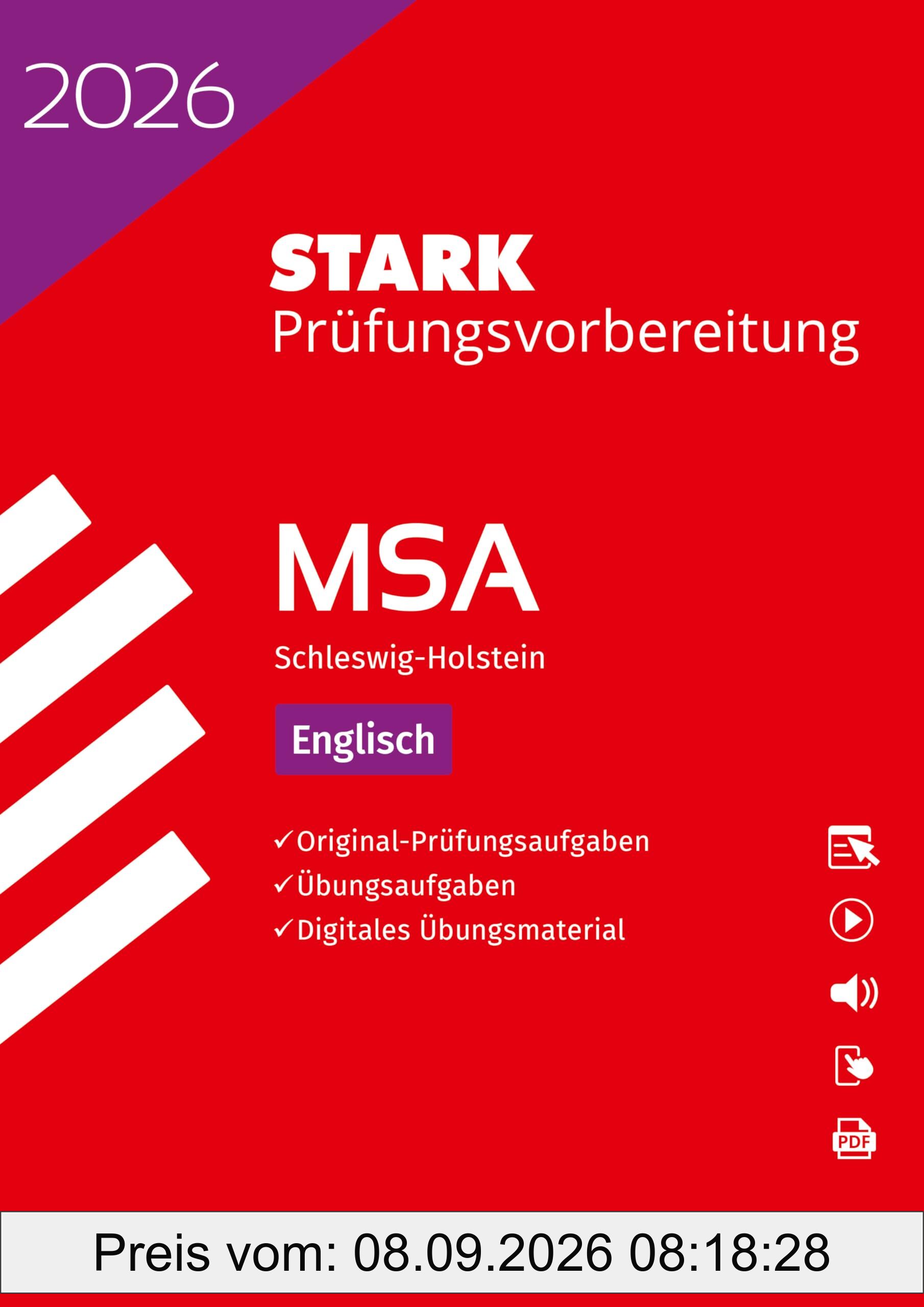 STARK Englisch - MSA 2026 Schleswig-Holstein - Prüfungsvorbereitung (Abschlussprüfungen)
