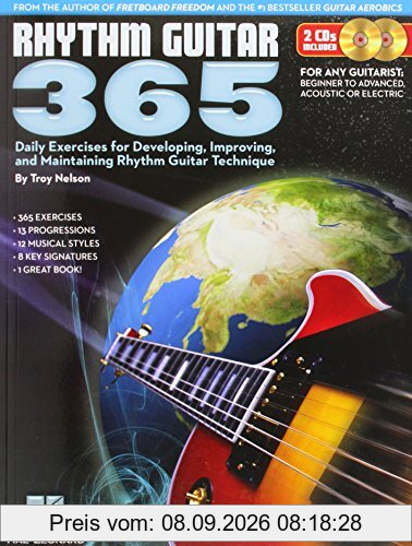 Rhythm Guitar 365: Daily Exercises For Developing, Improving And Maintaining Rhythm Guitar Technique (Buch & Doppel-CD)