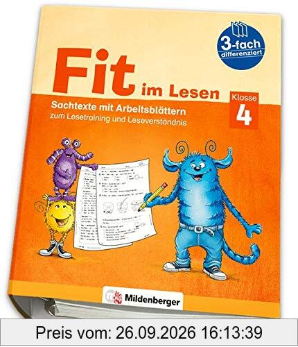 Fit im Lesen – Sachtexte, Klasse 4: Sachtexte mit Arbeitsblättern zum Lesetraining und Leseverständnis