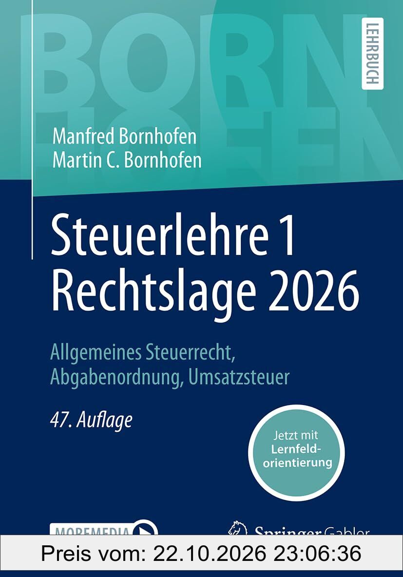 Steuerlehre 1 Rechtslage 2026