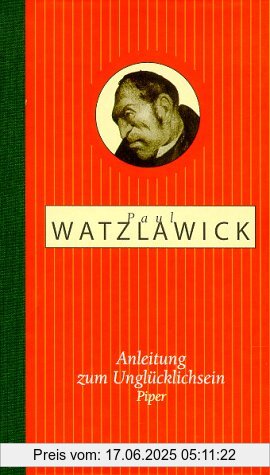 Binding : Gebundene Ausgabe, Edition : 4. Aufl., Label : Piper, Publisher : Piper, NumberOfItems : 1, medium : Gebundene Ausgabe, numberOfPages : 132, publicationDate : 2000-01-01, authors : Paul Watzlawick, languages : german, ISBN : 3492039316