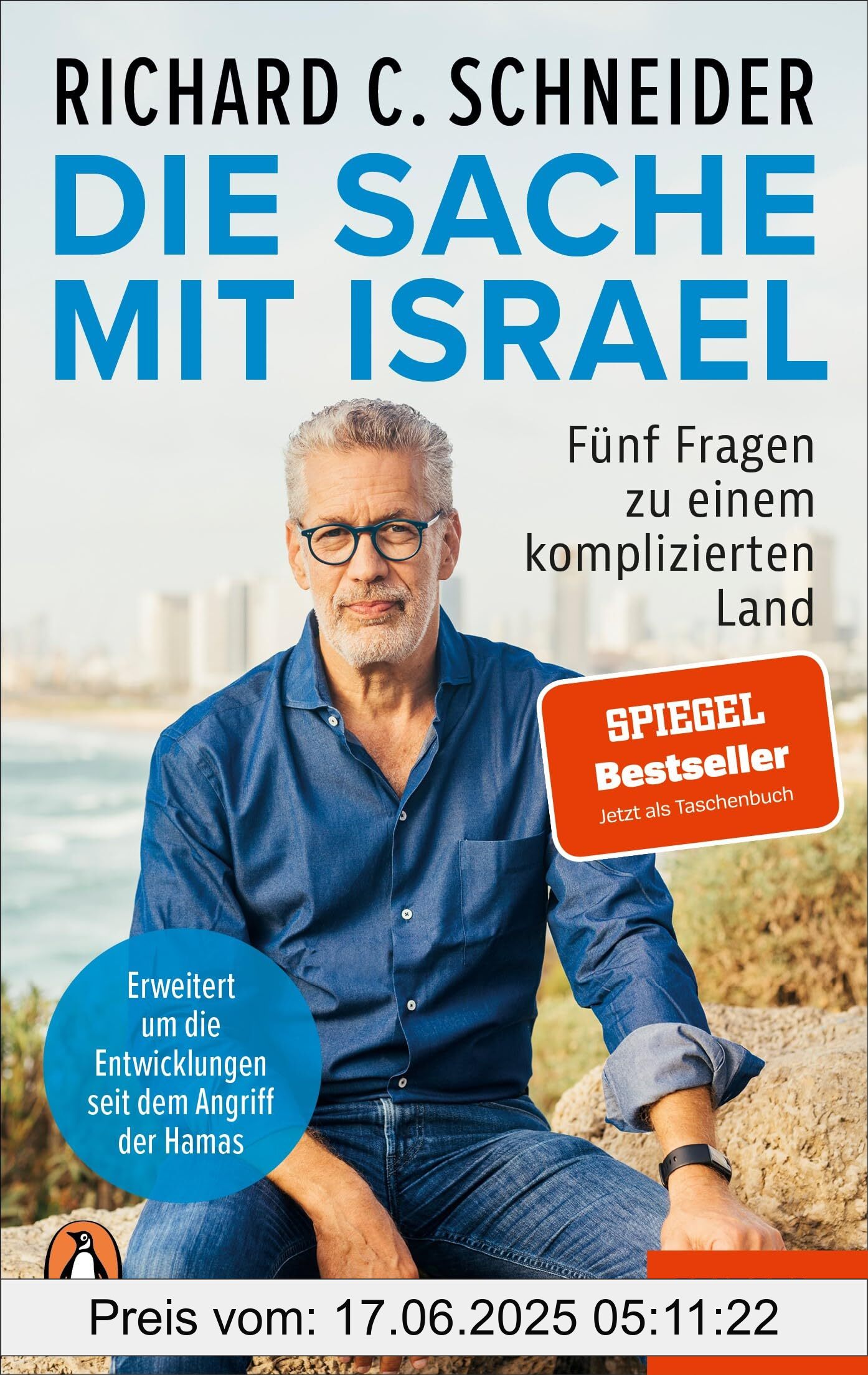 Binding : paperback, Label : Die Sache mit Israel : Fünf Fragen zu einem komplizierten Land - Erweitert um die Entwicklungen seit dem Angriff der Hamas - Ein SPIEGEL-Buch, medium : paperback, numberOfPages : 224, publicationDate : 2024-10-02, releaseDate : 2024-10-02, languages : german, ISBN : 3328112456