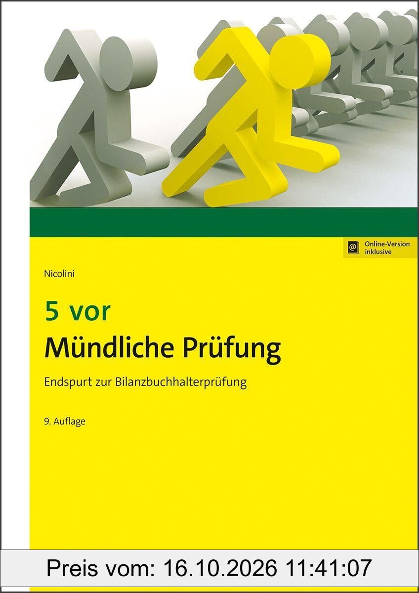 5 vor Mündliche Prüfung: Endspurt zur Bilanzbuchhalterprüfung (NWB Bilanzbuchhalter)