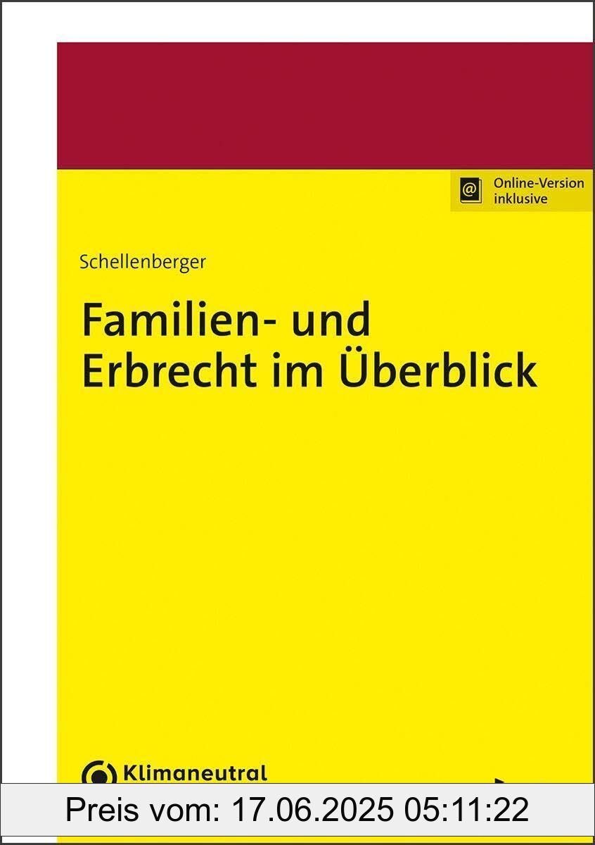 Binding : paperback, Edition : Online-Version inklusive, Label : Familien- und Erbrecht im Überblick, medium : paperback, numberOfPages : 476, publicationDate : 2024-05-15, languages : german, ISBN : 3482683018