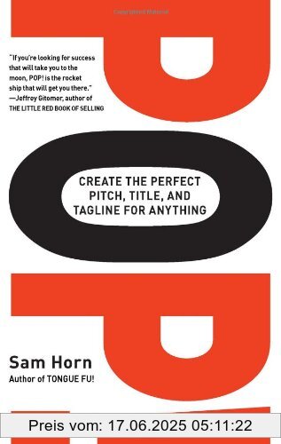 Binding : Taschenbuch, Edition : Reprint, Label : Perigee Trade, Publisher : Perigee Trade, NumberOfItems : 1, medium : Taschenbuch, numberOfPages : 256, publicationDate : 2009-02-03, releaseDate : 2009-02-03, authors : Sam Horn, languages : english, ISBN : 0399533613