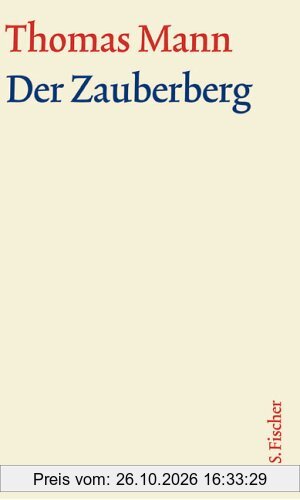 Thomas Mann, Grosse Kommentierte Frankfurter Ausgabe: Der Zauberberg: Text: 5/1