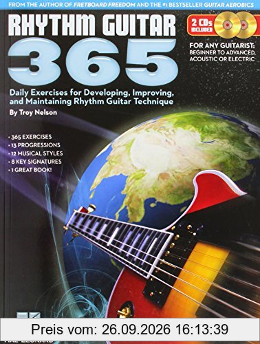 Rhythm Guitar 365: Daily Exercises For Developing, Improving And Maintaining Rhythm Guitar Technique (Buch & Doppel-CD)