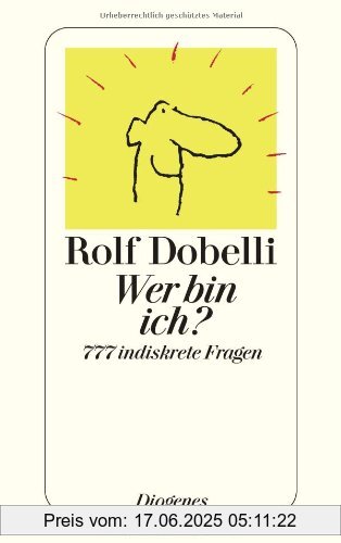 Binding : Gebundene Ausgabe, Edition : 1., Aufl., Label : Diogenes, Publisher : Diogenes, medium : Gebundene Ausgabe, numberOfPages : 143, publicationDate : 2007-03-01, authors : Rolf Dobelli, languages : german, ISBN : 3257065639