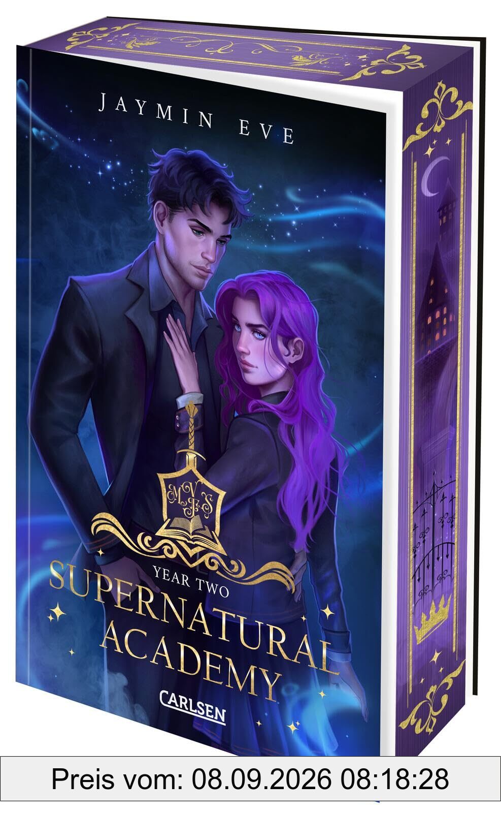 Supernatural Academy: Year Two (Supernatural Academy 2): Magische New Adult-Romantasy mit dreiseitigem Motiv-Farbschnitt – nur solange der Vorrat reicht!