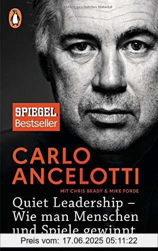 Binding : Broschiert, Label : Penguin Verlag, Publisher : Penguin Verlag, medium : Broschiert, numberOfPages : 320, publicationDate : 2017-04-10, releaseDate : 2017-04-10, authors : Carlo Ancelotti, translators : Thomas Bertram, languages : german, ISBN : 3328101152