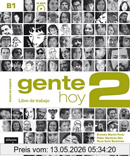 Ernesto Martin Peris Gente Hoy 2 (B1), Libro De Trabajo + Audio-Cd (MP3)