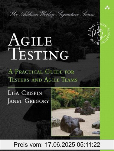 Binding : Taschenbuch, Edition : 1, Label : Addison-Wesley Longman, Amsterdam, Publisher : Addison-Wesley Longman, Amsterdam, NumberOfItems : 1, medium : Taschenbuch, numberOfPages : 576, publicationDate : 2008-12-30, authors : Lisa Crispin, Janet Gregory, languages : english, ISBN : 0321534468