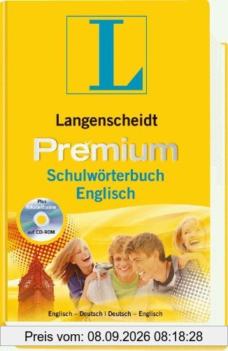 Langenscheidt Premium-Schulwörterbuch Englisch: Englisch-Deutsch/Deutsch-Englisch: Englisch - Deutsch / Deutsch - Englisch. Rund 130 000 Stichwörter ... (Langenscheidt Premium-Schulwörterbücher)