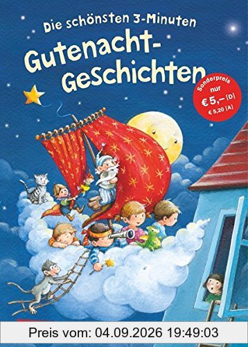 Die schönsten 3 Minuten Gutenacht-Geschichten: Sammelband € 5,-