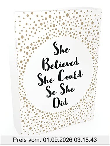 She Believed She Could So She Did: 52 Beautiful Cards of Inspiring Quotes and Empowering Affirmations