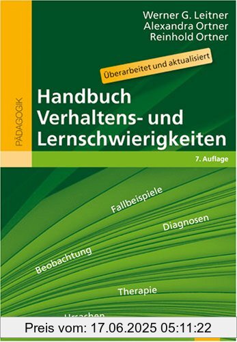 Binding : Gebundene Ausgabe, Edition : 7., überarbeitete und aktualisierte Aufl., Label : Beltz, Publisher : Beltz, medium : Gebundene Ausgabe, numberOfPages : 445, publicationDate : 2008-09-04, authors : Leitner, Werner G., Reinhold Ortner, Alexandra Ortner, languages : german, ISBN : 3407831617