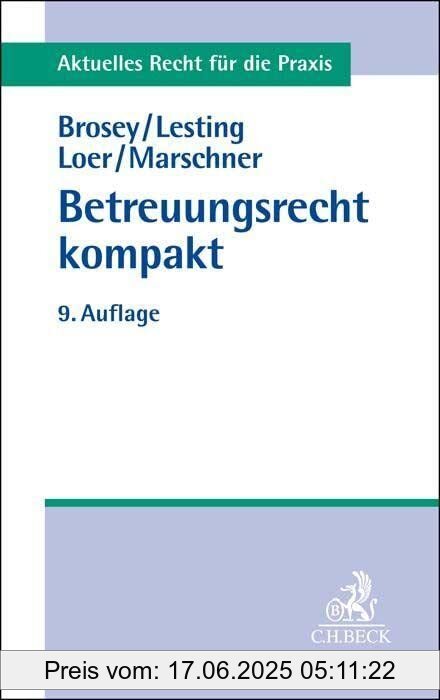 Binding : Taschenbuch, Edition : 9, Label : C.H.Beck, Publisher : C.H.Beck, medium : Taschenbuch, numberOfPages : 332, publicationDate : 2022-06-27, authors : Dagmar Brosey, Wolfgang Lesting, Annette Loer, Rolf Marschner, ISBN : 3406775438