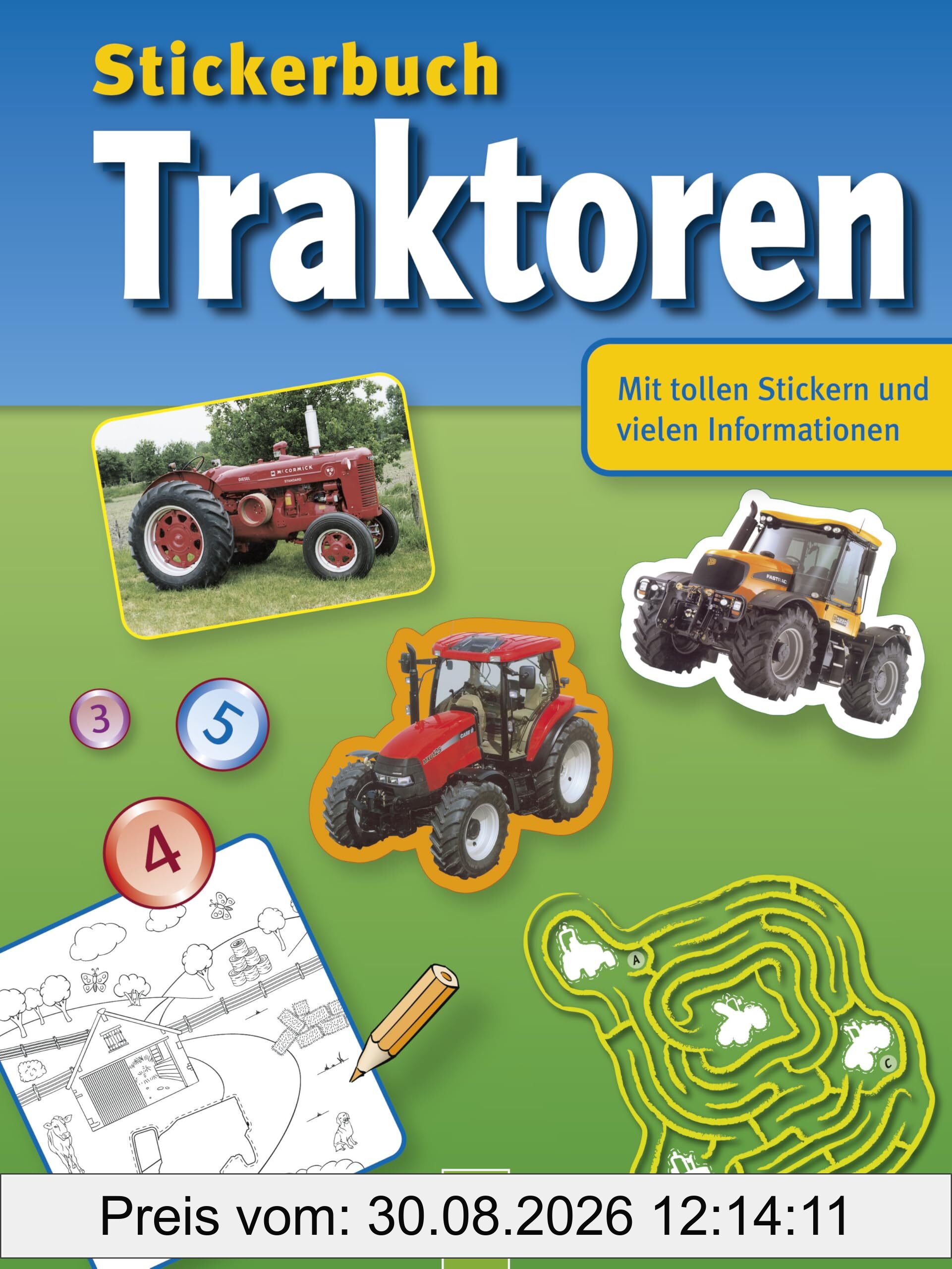 STICKER BOOK OF TRACTORS