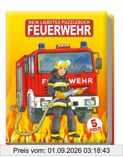 Puzzlebuch Feuerwehr: 5 Puzzles