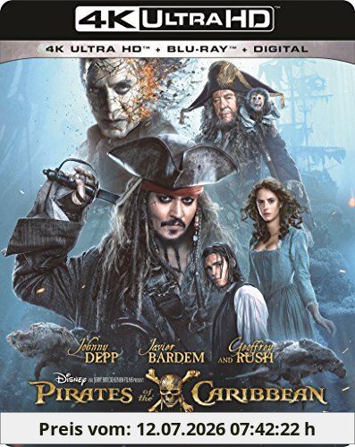 Pirates Of The Caribbean: Dead Men Tell No Tales 4K UHD [Blu-Ray] [Region Free] (Import) (Keine Deutsche Version)