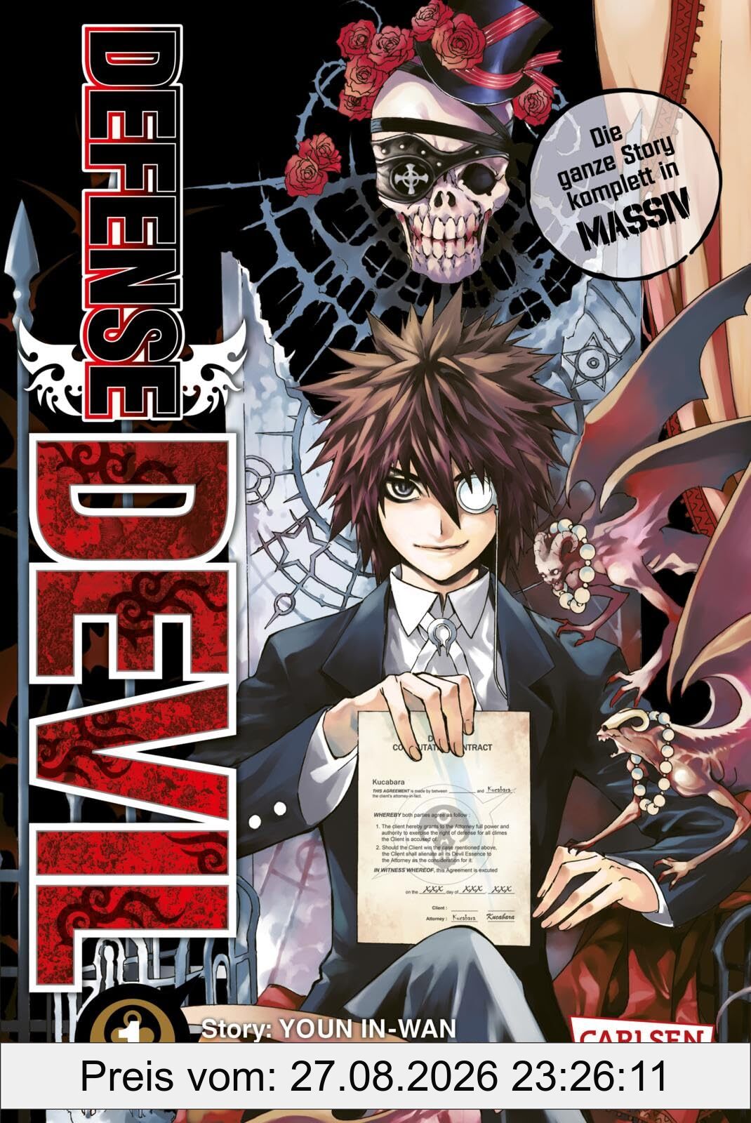 Defense Devil Massiv 1: Action-Manga ab 12 Jahren über einen dämonischen Anwalt der Unterwelt in 2-in-1-Edition