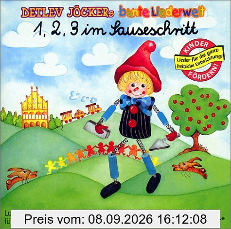 1, 2, 3, im Sauseschritt. Lern-, Spiel und Spasslieder: Eins, zwei, drei im Sauseschritt, 1 CD-Audio