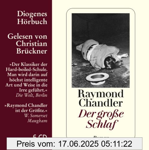 Binding : Audio CD, Edition : 2. Auflage., Label : Diogenes Verlag, Publisher : Diogenes Verlag, Format : Audiobook, medium : Audio CD, publicationDate : 2009-04-01, runningTime : 461 minutes, authors : Raymond Chandler, narrators : Christian Brückner, languages : german, ISBN : 3257802463