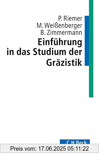 Binding : Taschenbuch, Edition : 2, Label : C.H.Beck, Publisher : C.H.Beck, medium : Taschenbuch, numberOfPages : 252, publicationDate : 2017-03-13, authors : Peter Riemer, Michael Weißenberger, Bernhard Zimmermann, languages : german, ISBN : 3406699537