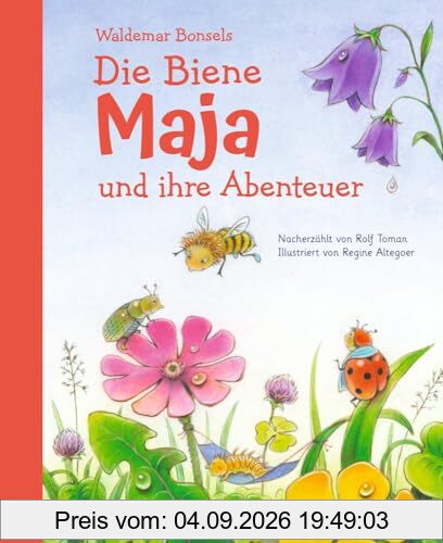 Die Biene Maja und ihre Abenteuer: Eine Geschichte über Neugier, Mut und Freundschaft des Bienenvolks - der zeitlose Kinderbuch-Klassiker von Waldemar ... ab 4 Jahren, neu nacherzählt von Rolf Toman.