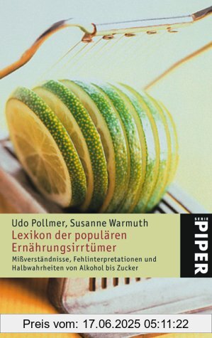 Binding : Taschenbuch, Edition : 7., Aufl., Label : Piper Taschenbuch, Publisher : Piper Taschenbuch, medium : Taschenbuch, numberOfPages : 368, publicationDate : 2007-11-01, authors : Udo Pollmer, Susanne Warmuth, languages : german, ISBN : 3492240232