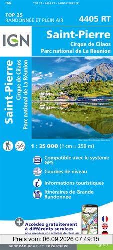 Saint-Pierre. La Reunion 1 : 25 000