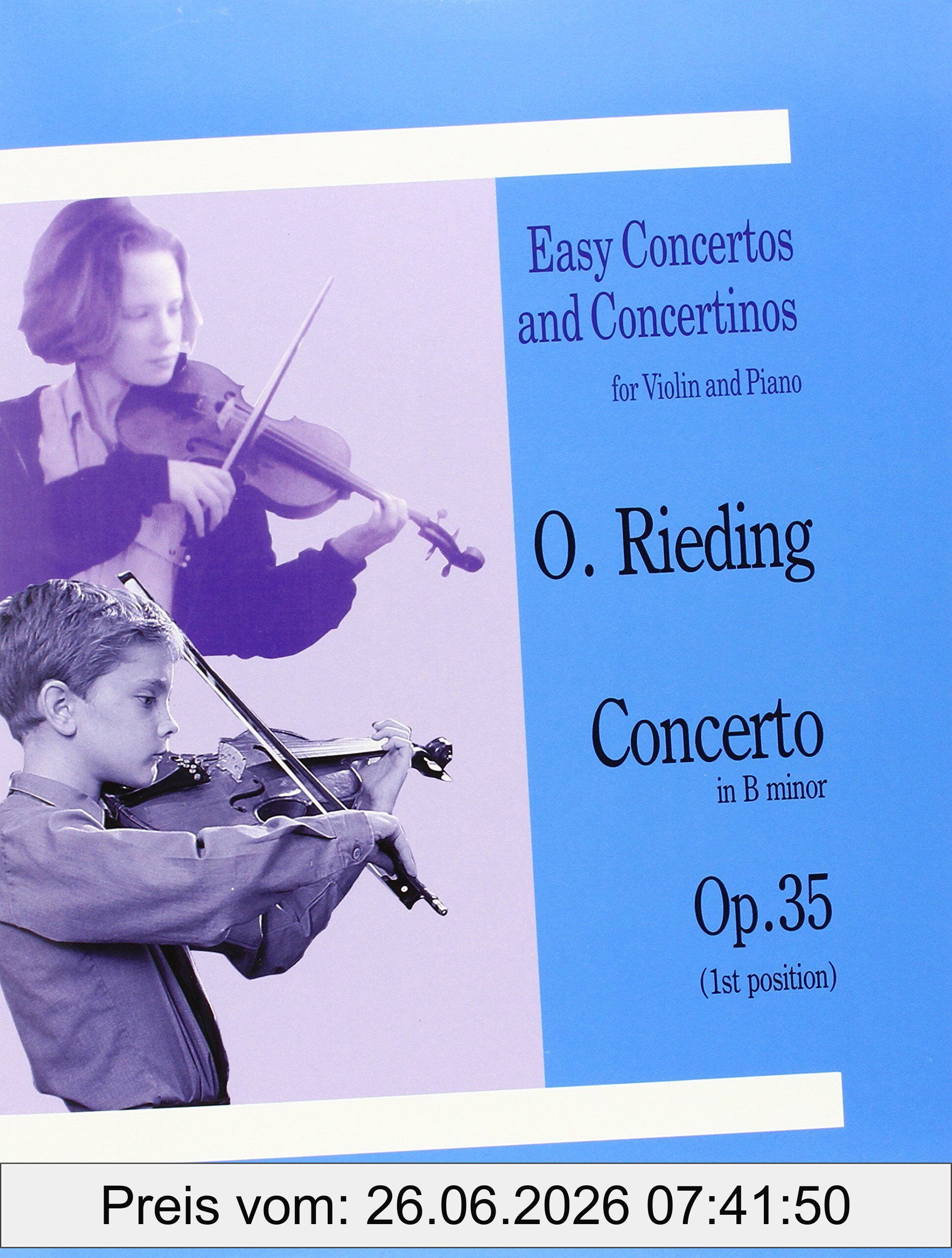 Oskar Rieding O. Reiding, Concerto In B Minor, Opus 35