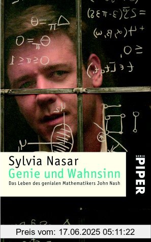 Binding : Taschenbuch, Edition : 9, Label : Piper Taschenbuch, Publisher : Piper Taschenbuch, medium : Taschenbuch, numberOfPages : 574, publicationDate : 2001-01-01, authors : Sylvia Nasar, translators : Cäcilie Plieninger, Anja Hansen-Schmidt, languages : german, ISBN : 349223674X