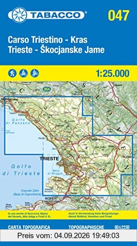 Carso Triestino e Isontiono 1:25 000