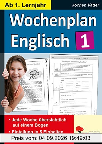 Wochenplan Englisch 1: 1. Lernjahr