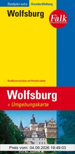 Falk Stadtplan Extra Standardfaltung Wolfsburg