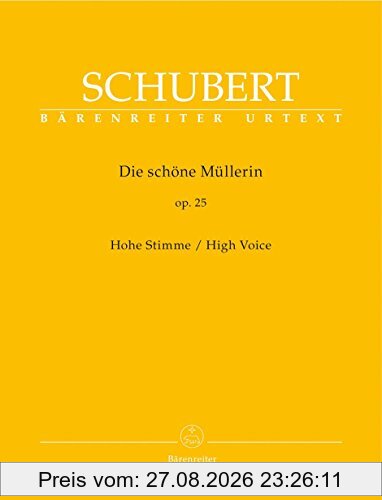 Die schöne Müllerin op. 25: Hohe Stimme