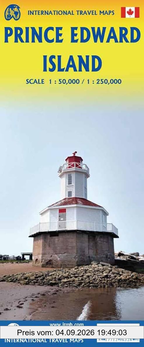 Prince Edward Island: ITM Travel Reference Map 1:250000