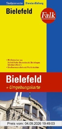 Falk Stadtplan Extra Standardfaltung Bielefeld