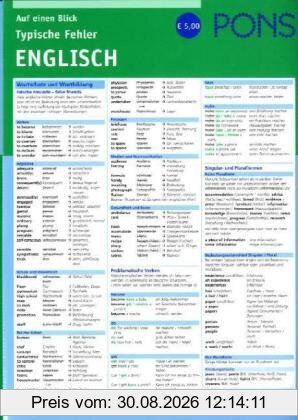 PONS Typische Fehler auf einen Blick: Englisch