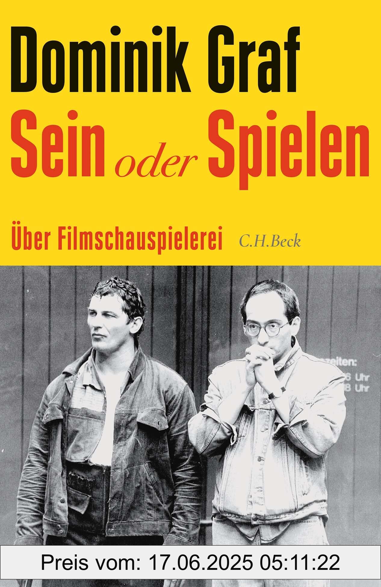 Binding : hardcover, Edition : 1, Label : Sein oder Spielen : Über Filmschauspielerei, medium : hardcover, numberOfPages : 391, publicationDate : 2025-05-15, releaseDate : 2025-05-15, languages : german, ISBN : 3406822991
