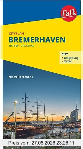 Falk Cityplan Bremerhaven 1:17.500
