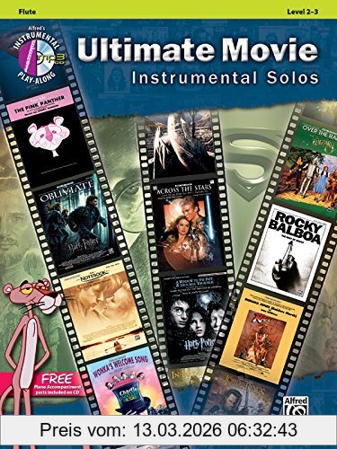 Alfred Publishing Ultimate Movie Instrumental Solos, Flute (Pop Instrumental Solo)