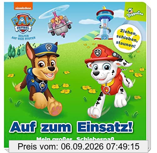 PAW Patrol: Auf zum Einsatz! - Mein großer Schiebespaß: Pappilderbuch mit Schiebern